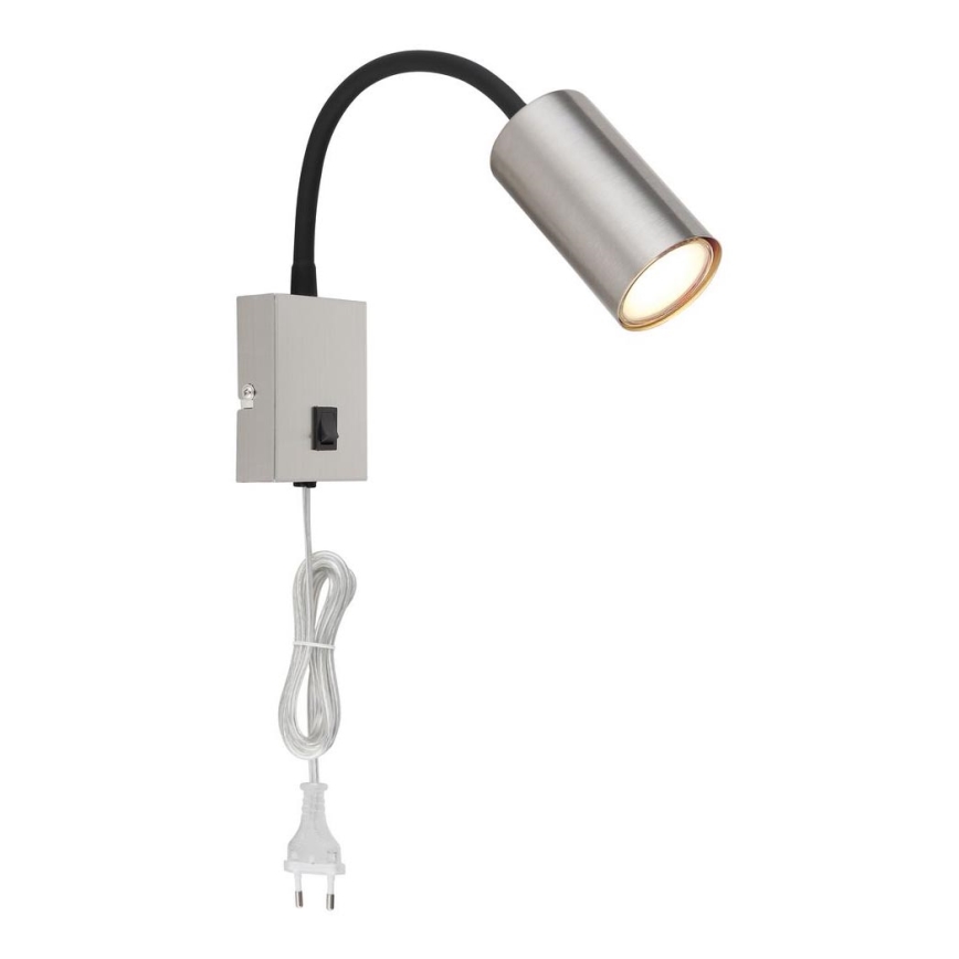 Globo - Flexible Wandleuchte 1xGU10/25W/230V schwarz/matt Chrom