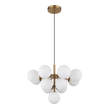 Globo - Hängeleuchte 13xG9/5W/230V d 56 cm golden