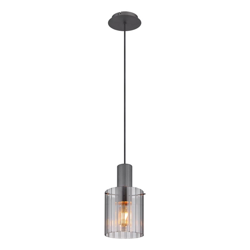 Globo - Hängeleuchte 1xE27/40W/230V d 18 cm grau