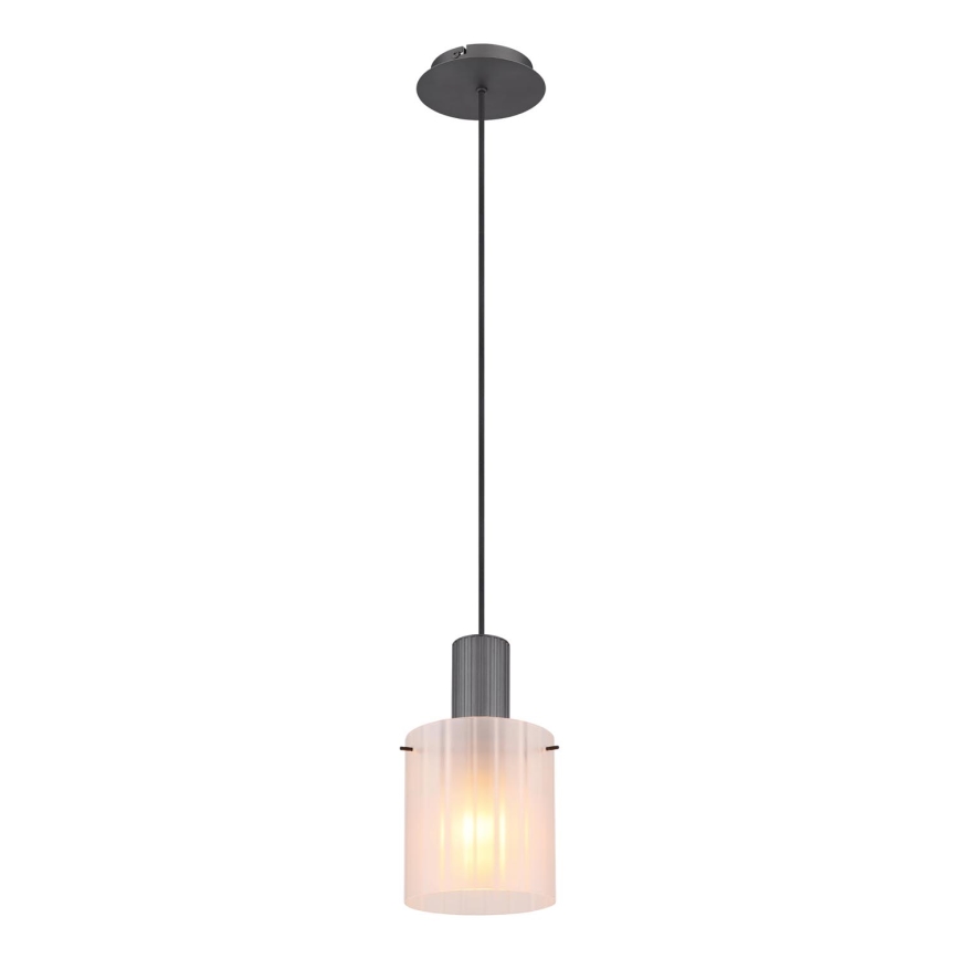 Globo - Hängeleuchte 1xE27/40W/230V d 18 cm weiß