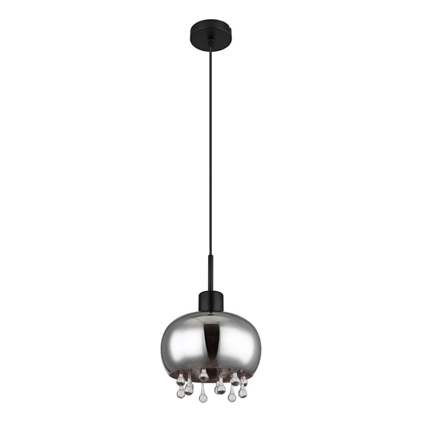Globo - Hängeleuchte 1xE27/9W/230V d 21 cm schwarz