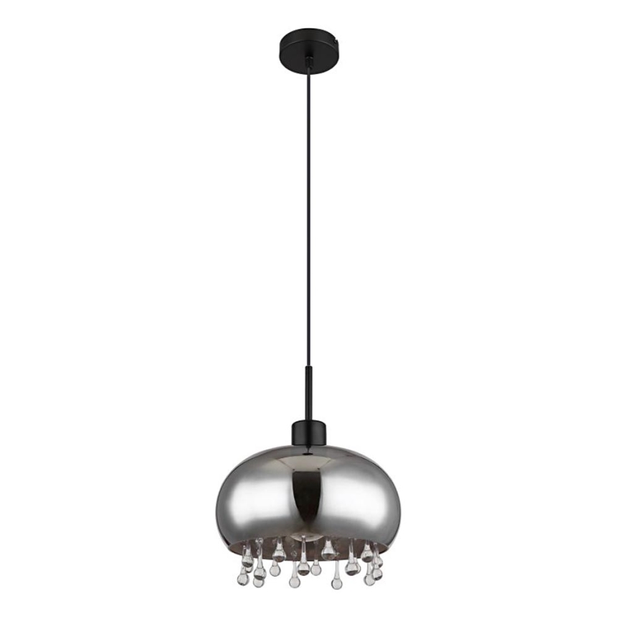 Globo - Hängeleuchte 1xE27/9W/230V d 28 cm schwarz