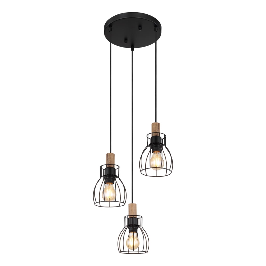 Globo - Hängeleuchte 3xE27/40W/230V