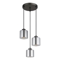 Globo - Hängeleuchte 3xE27/60W/230V glänzendes Chrom d 33 cm