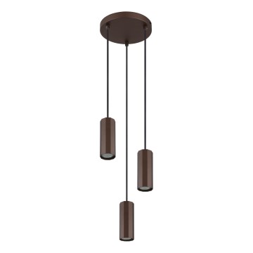 Globo - Hängeleuchte 3xGU10/25W/230V braun