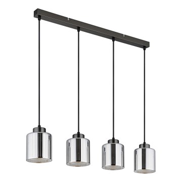 Globo - Hängeleuchte 4xE27/60W/230V glänzendes Chrom