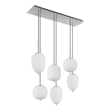 Globo - Hängeleuchte 6xE14/40W/230V glänzendes Chrom