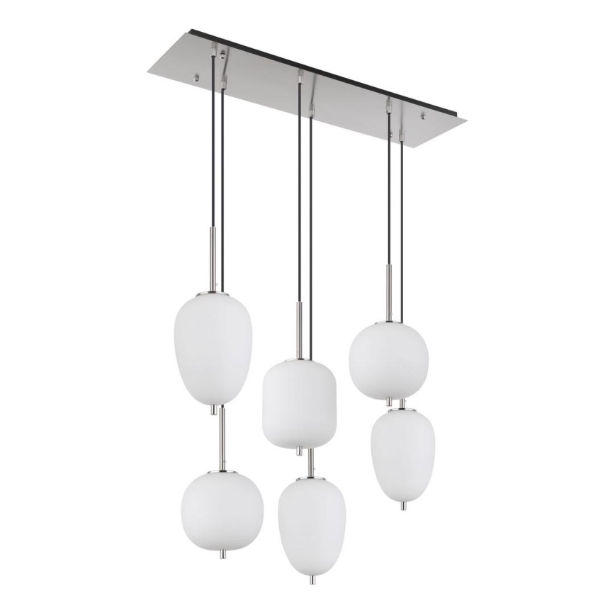 Globo - Hängeleuchte 6xE14/40W/230V glänzendes Chrom