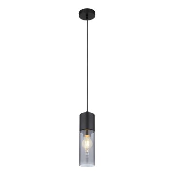 Globo - Hängeleuchte an Kabel 1xE27/25W/230V Ø 10,5 cm schwarz