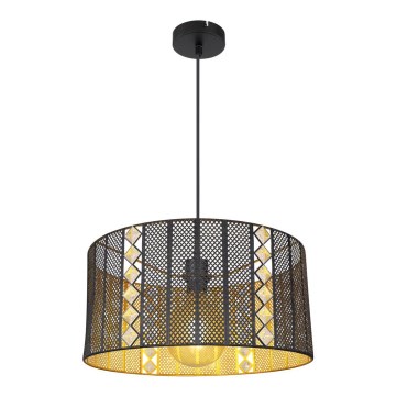 Globo - Hängeleuchte an Kabel 1xE27/60W/230V gold/schwarz
