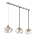 Globo - Hängeleuchte an Kabel 3xE27/40W/230V beige