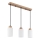 Globo - Hängeleuchte an Kabel 3xE27/60W/230V beige/weiß