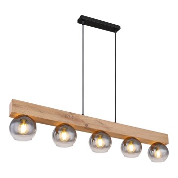 Globo - Hängeleuchte an Kabel 5xE27/40W/230V