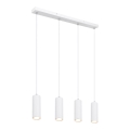 Globo - Hängeleuchte an Seil 4xGU10/35W/230V weiß