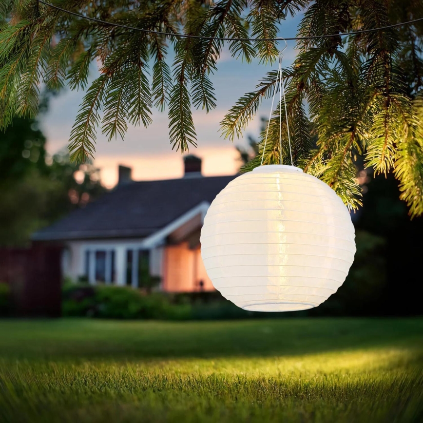 Globo - Höhenverstellbare LED-Solar-Pendelleuchte LED/0,5W/3V IP44 weiß