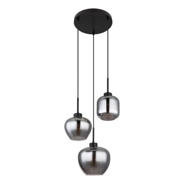 Globo - Kabel-Pendelleuchte 3xE27/40W/230V, schwarz