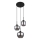 Globo - Kabel-Pendelleuchte 3xE27/40W/230V, schwarz