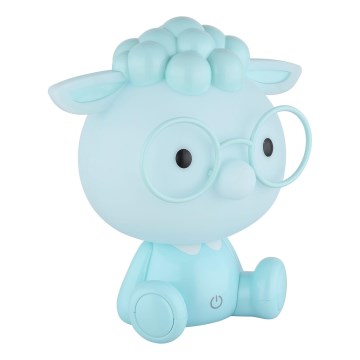 Globo - Kleine aufladbare LED-Kinder-Nachtleuchte mit Dimm-Funktion LED/1W/5V 500 mAh blau