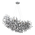 Globo - Kronleuchter an Kabel, 10xE14/40W/230V, silber