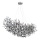 Globo - Kronleuchter an Kabel, 10xE14/40W/230V, silber