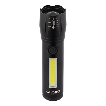 Globo - LED Akku-Taschenlampe LED/3W/5V + COB/3W 5500K 1200 mAh