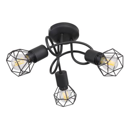 Globo - LED-Anbauleuchte 3xE14/6W/230V schwarz
