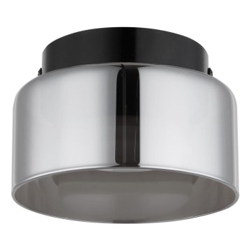 Globo - LED-Deckenleuchte 1xGX53/6W/230V d 13 cm rauchig/schwarz