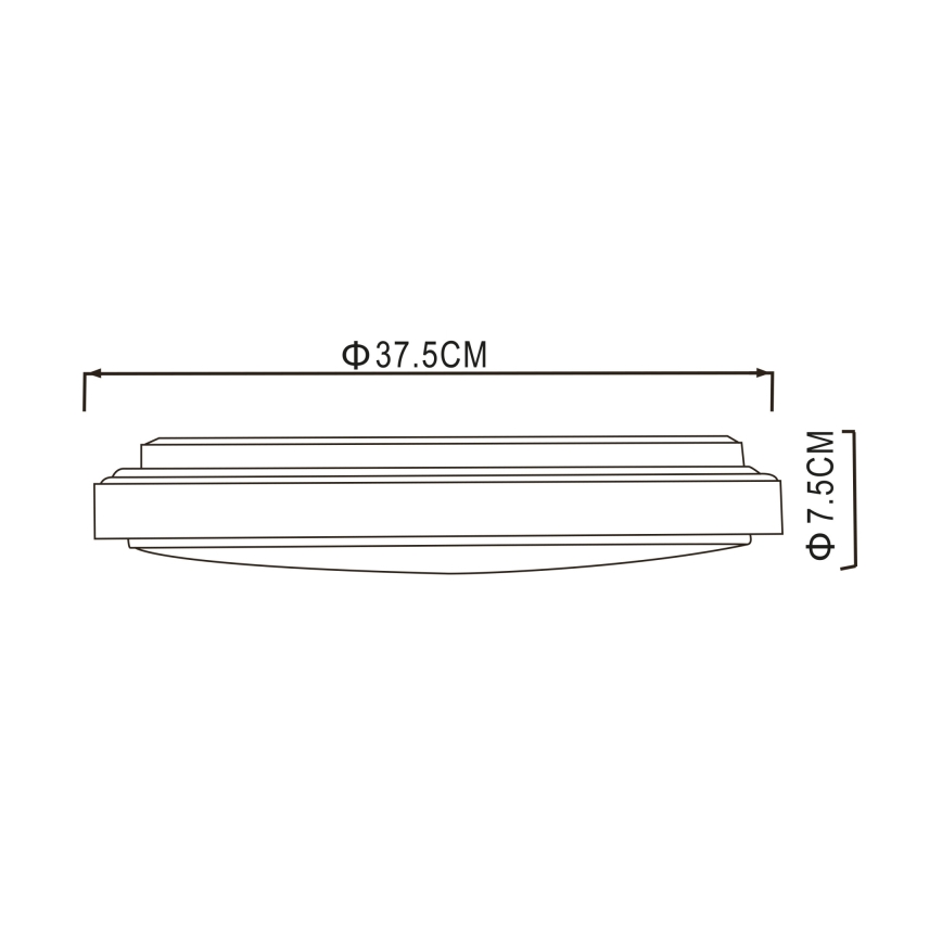 Globo - LED-Deckenleuchte LED/24W/230V 3000/4000/6000K d 37,5 cm