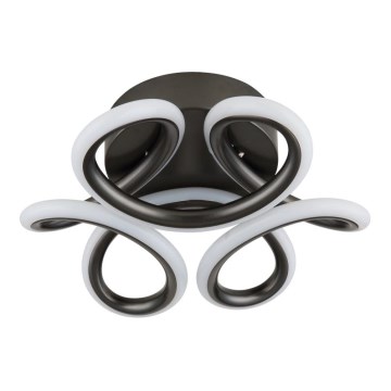 Globo - LED Deckenleuchte LED/24W/230V 2700/4000/6000K Ø 26 cm schwarz