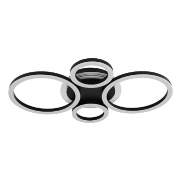 Globo - LED Deckenleuchte LED/40W/230V 2700/4500/6500K Ø 35,5x53 cm schwarz