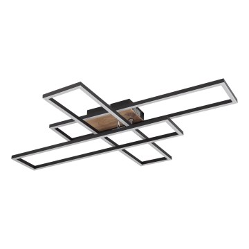 Globo - LED-Deckenleuchte LED/40W/230V 3000K 60x80 cm schwarz