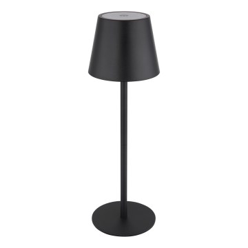 Globo - LED, dimmbar, mit Touch-Bedienung, wiederaufladbare Außen-Tischlampe 3-in-1 LED/3W/5V 3000/4000/5000K IP54 1800 mAh schwarz