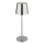 Globo - LED-dimmbar, wiederaufladbare Tischlampe mit Touch-Bedienung LED/2W/3,7V 3000/4000/6000K 2200 mAh, glänzender Chrom