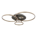 Globo - LED dimmbare Deckenleuchte LED/54W/230V 2700-6500K 90x70 cm Anthrazit/Gold + Fernbedienung