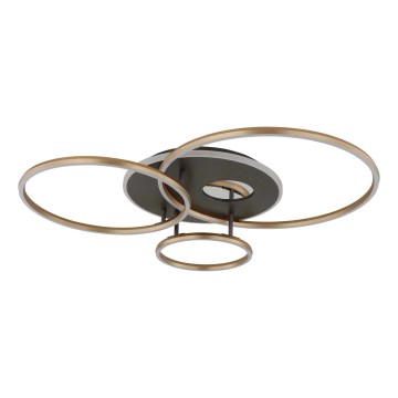Globo - LED dimmbare Deckenleuchte LED/54W/230V 2700-6500K 90x70 cm schwarz + Fernbedienung