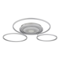 Globo - LED-dimmbare Deckenleuchte LED/60W/230V 2700-6500K 80,8x99,2 cm silber + Fernbedienung