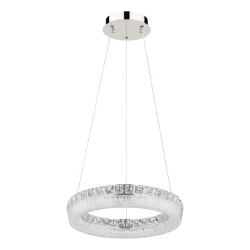 Globo - LED-dimmbare Hängeleuchte an Kabel LED/24W/230V 2700-6000K klar + Fernbedienung