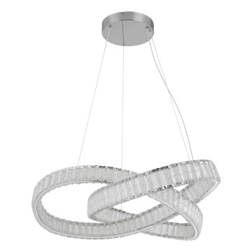 Globo - LED dimmbare Hängeleuchte an Seil LED/110W/230V 2700-6000K Ø 78 cm + Fernbedienung