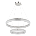 Globo - LED dimmbare Pendelleuchte an Seil LED/72W/230V 2700-6000K klar + Fernbedienung