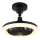 Globo - LED-dimmbarer Deckenventilator LED/20W/230V 3000-6500K schwarz + Fernbedienung