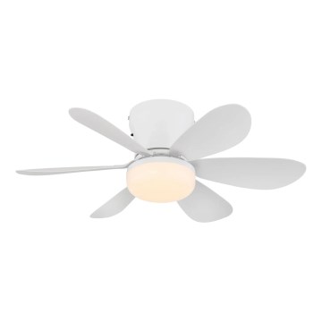 Globo - LED dimmbarer Deckenventilator LED/5W/230V 2700-6500K weiß + Fernbedienung