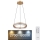 Globo - LED dimmbarer Kristall-Pendelleuchter an Kabel LED/36W/230V 2700K-6000K + Fernbedienung