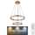 Globo - LED dimmbarer Kristall-Pendelleuchter an Kabel LED/78W/230V 2700K-6000K + Fernbedienung