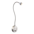 Globo - LED flexible Leselampe LED/3W/230V glänzender Chrom