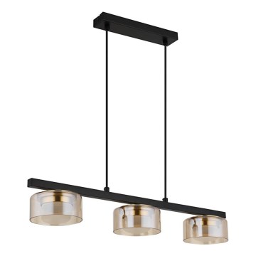 Globo - LED-Hängeleuchte 3xGX53/6W/230V rauchig/braun