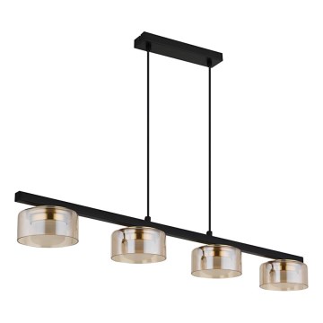 Globo - LED-Hängeleuchte 4xGX53/6W/230V rauchig/braun