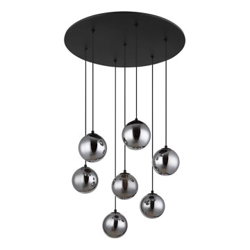 Globo - LED-Hängeleuchte 7xG9/3,5W/230V rauchig/schwarz
