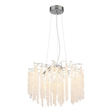 Globo - LED-Pendelleuchte an Drahtseil 6xG9/8W/230V