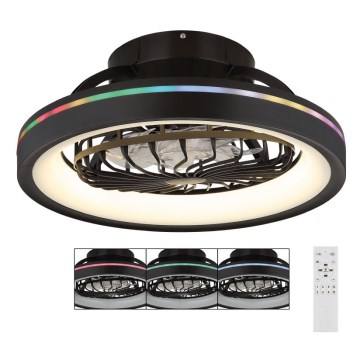 Globo - LED RGB Dimmbar Decke Ventilator LED/40W/230V 2700-6500K + Fernbedienung