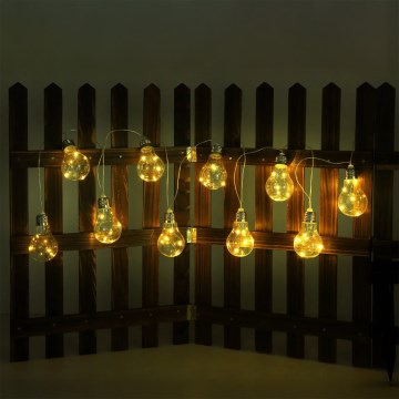 Globo - LED Solar-Lichterkette 10xLED/0,06W/3,2V 380 cm IP44 600 mAh